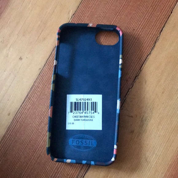 💝 10/$10 💝 Cheetah Phone Case Turquoise FOSSIL - Picture 2 of 6